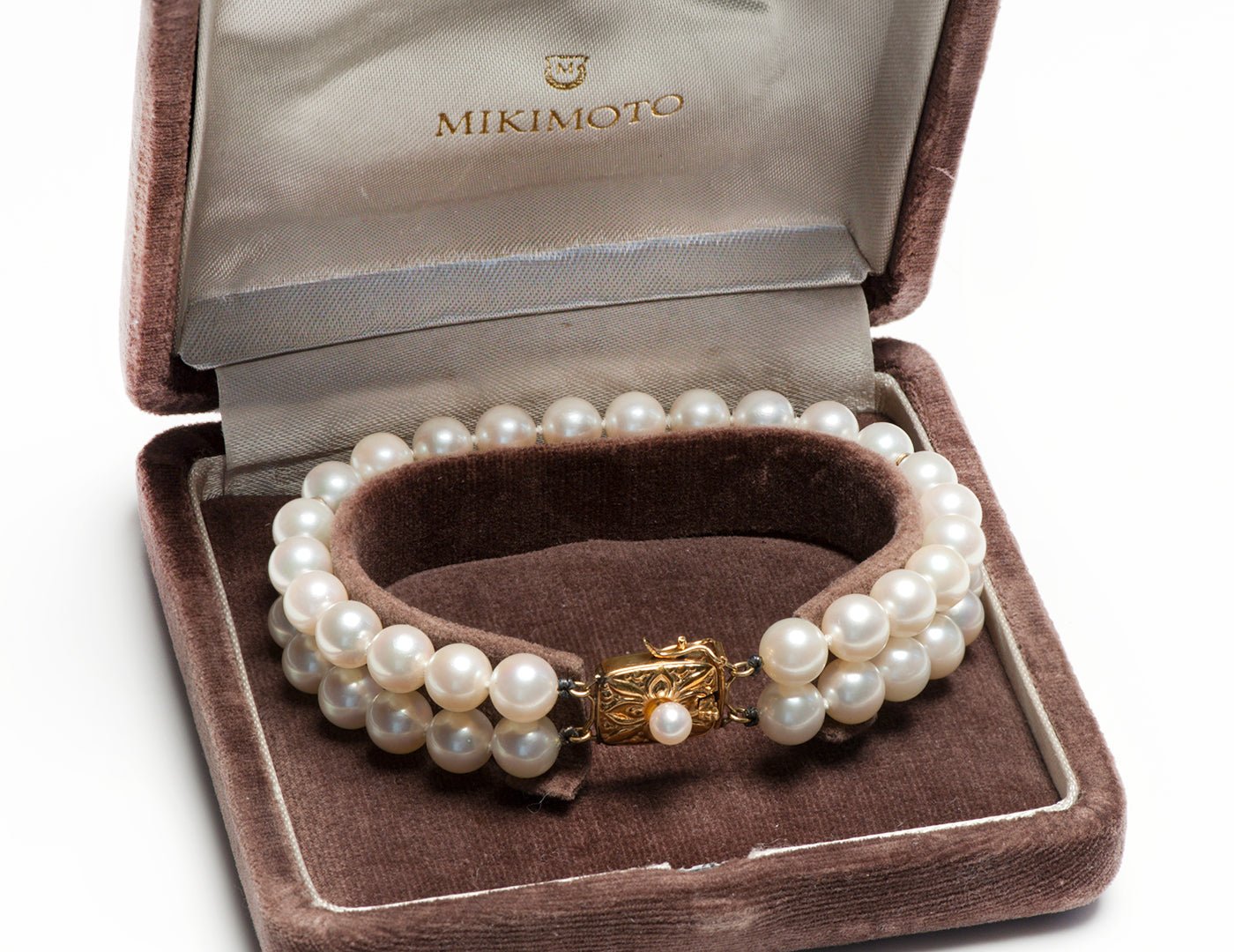 Sold at Auction: Four Strand Akoya Pearl Bracelet